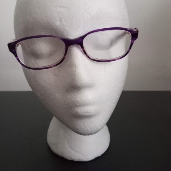 Vintage VERA BRADLEY Eyeglasses Purple Pink Impressionista ADA Rectangle Plastic - Picture 1 of 9